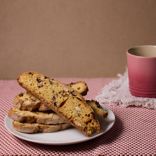 Cranberry & White Chocolate Biscotti