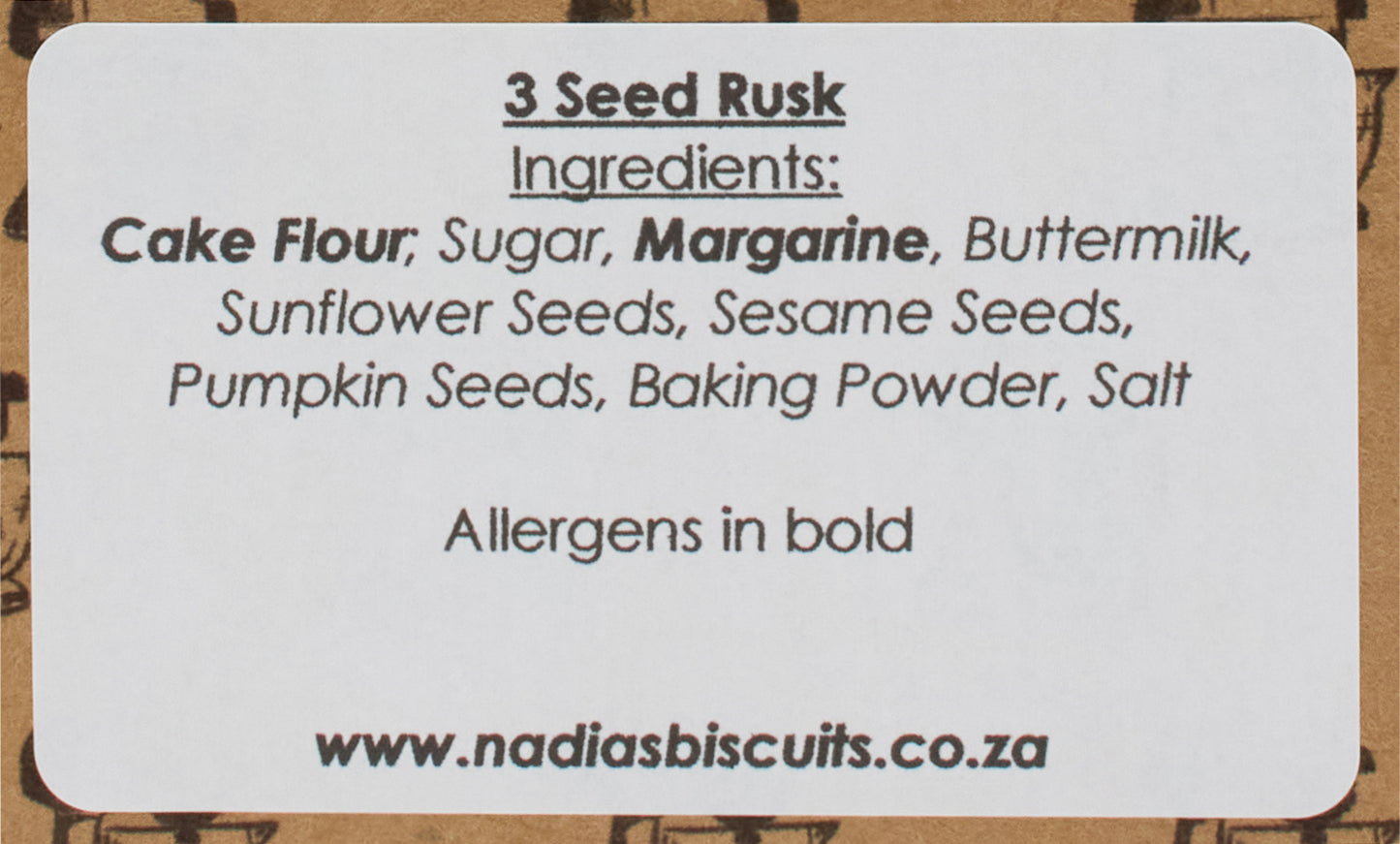3 Seed Rusks