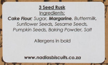 3 Seed Rusks
