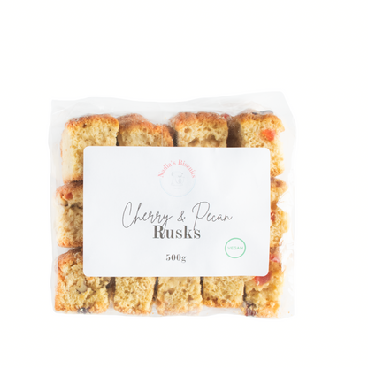 Cherry & Pecan Rusks (V) 500g