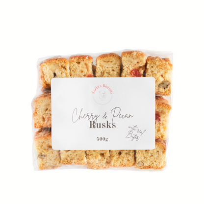 Cherry & Pecan Rusks 500g