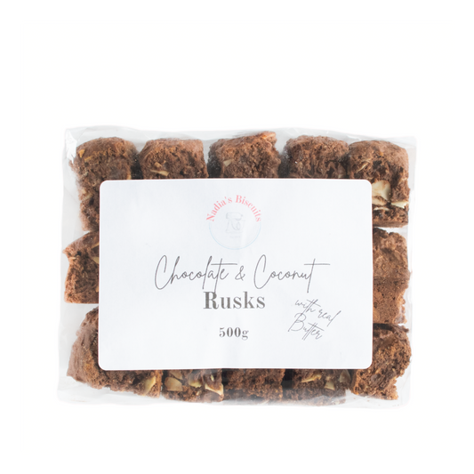 Chocolate Coconut Rusks 500g