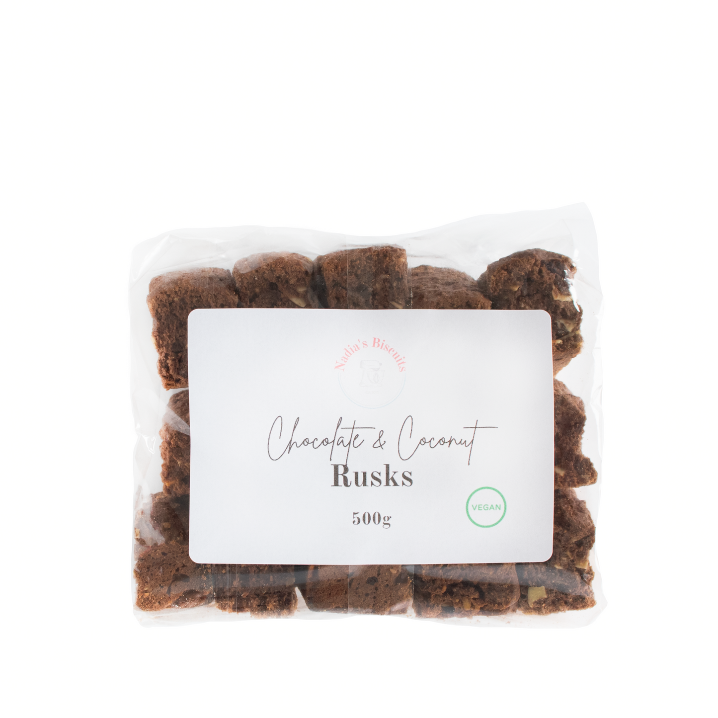 Chocolate & Coconut Rusks (V) 500g
